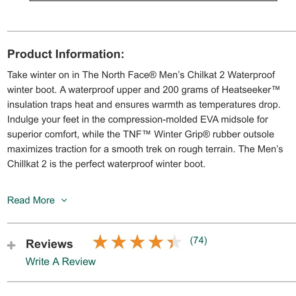 SOLD!!     The North Face Water proof boot - Picture 2 of 2